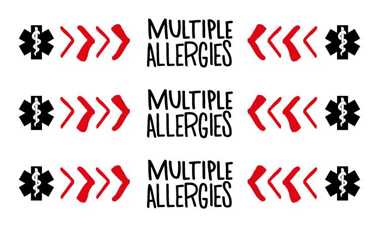MULTI ALLERGY TATTOO