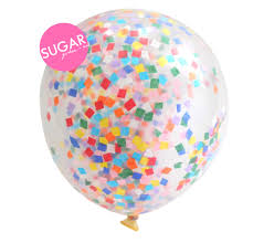 Sugargirlee - Birthday Cake Sugarfetti Balloon