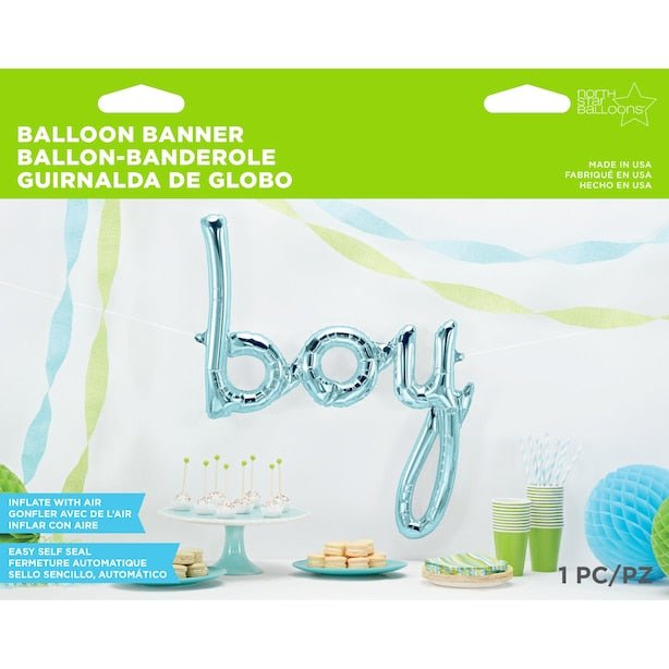 BOY BANNER BALLOON FOIL - Sweet Thrills