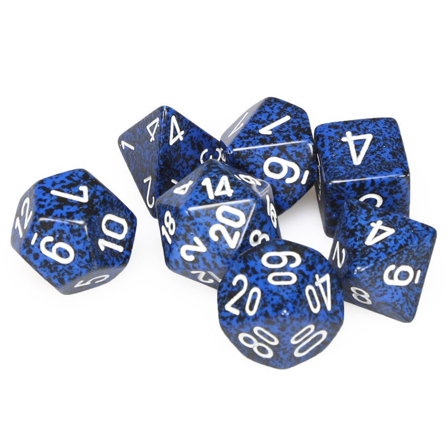 7 DICE SET SPECKLED: STEALTH