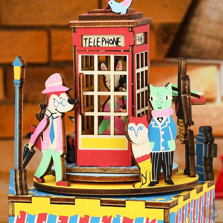 DIY Wooden Music Box - Phone Booth - Sweet Thrills
