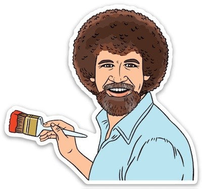 Bob Ross Sticker Sweet Thrills Toronto