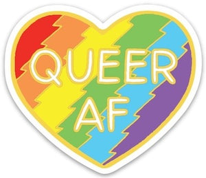 Queer AF Sticker Sweet Thrills Toronto