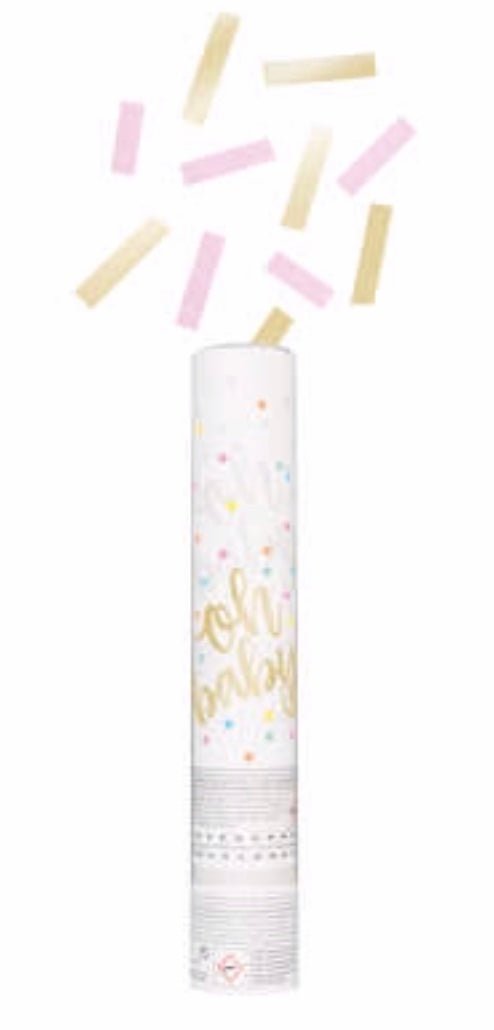 Gender Reveal Confetti Tubes - Sweet Thrills