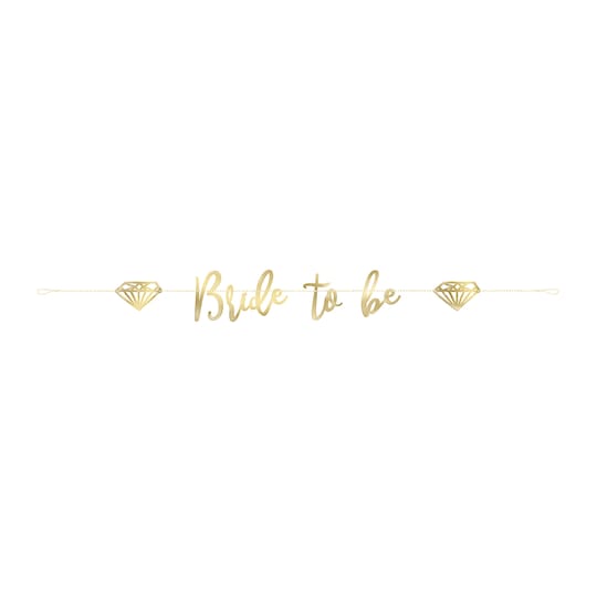 GOLD BRIDE TO BE BANNER - Sweet Thrills