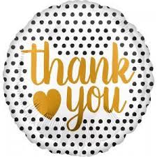 Gold Dot Thank You Balloon - Sweet Thrills
