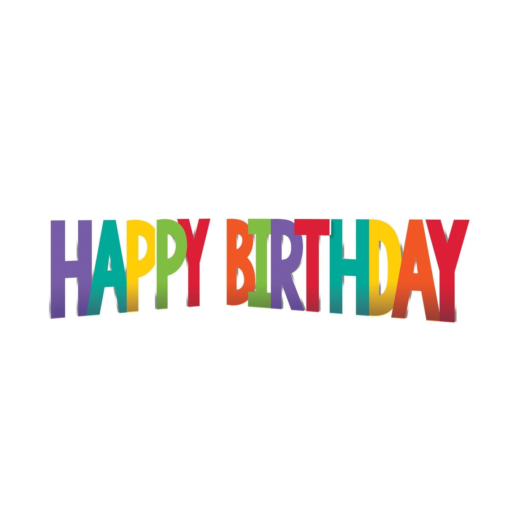 HAPPY BDAY YARD SIGN MULTICOLOUR - Sweet Thrills
