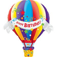 Happy Birthday Hot Air Balloon - Sweet Thrills