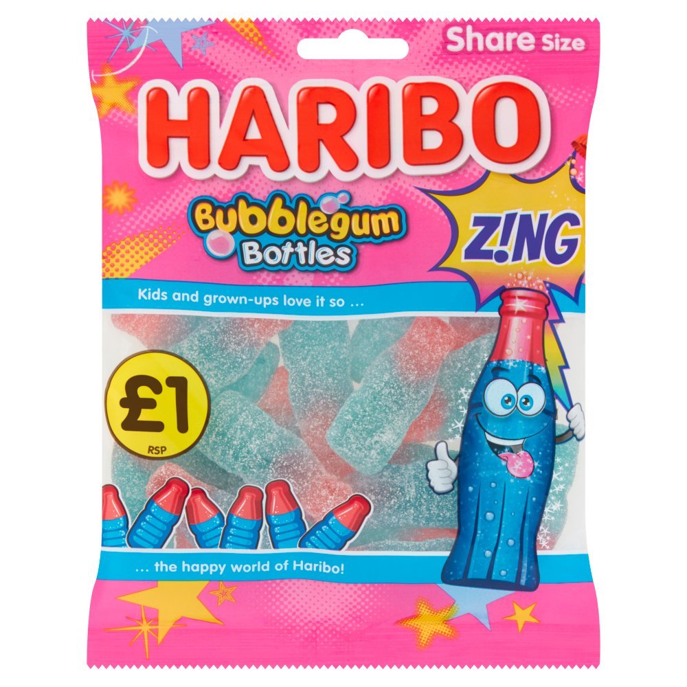 HARIBO BUBBLEGUM BOTTLES - Sweet Thrills