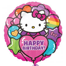 Hello Kitty Happy Birthday Balloon