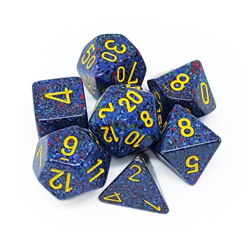 7 DICE SET SPECKLED: TWILIGHT