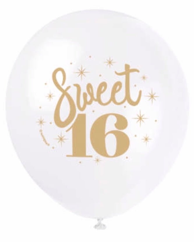 Numbered Latex Balloons - Sweet Thrills