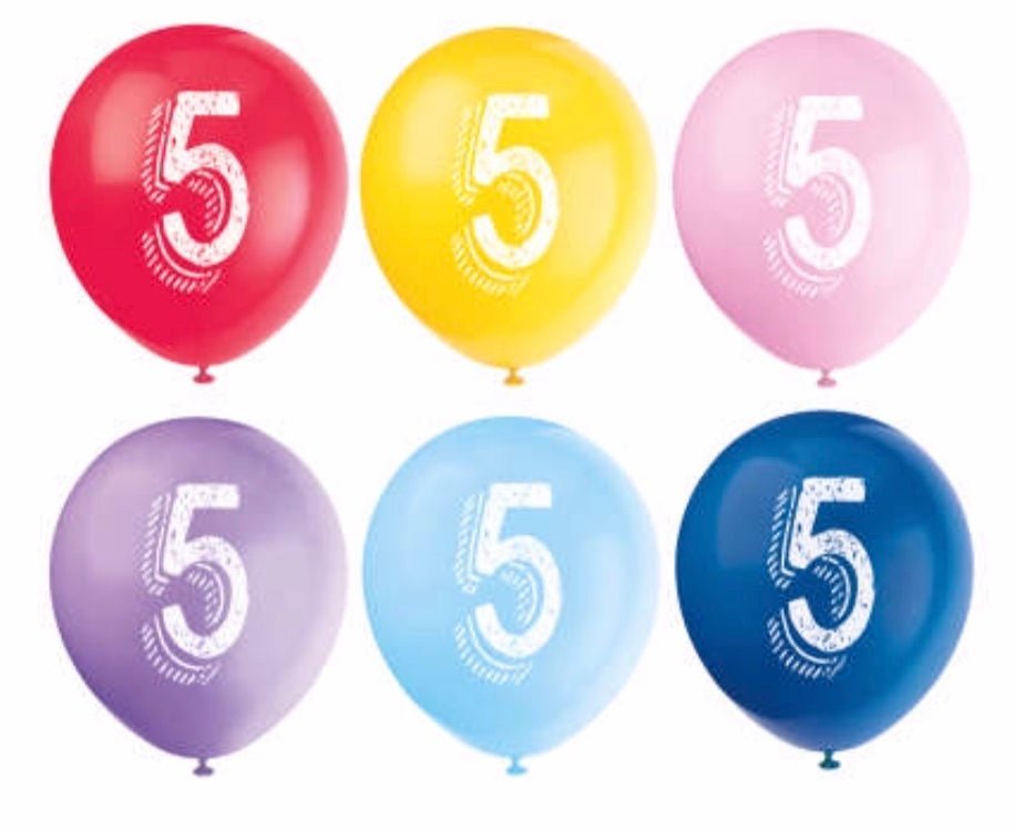 Numbered Latex Balloons - Sweet Thrills