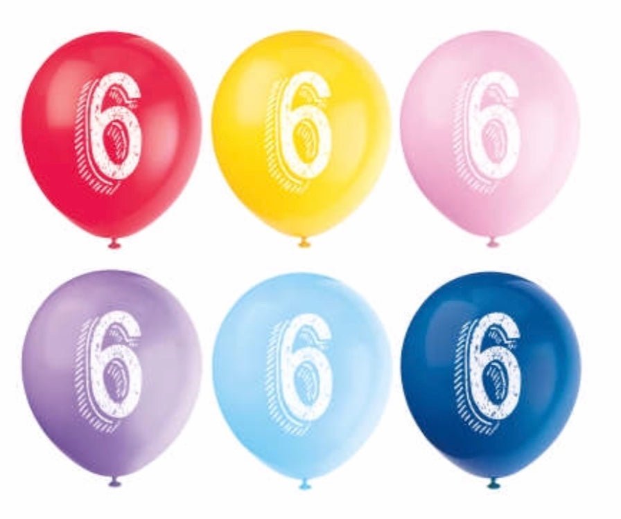 Numbered Latex Balloons - Sweet Thrills