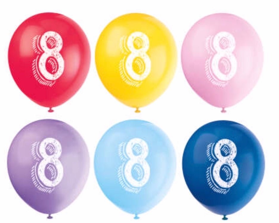 Numbered Latex Balloons - Sweet Thrills