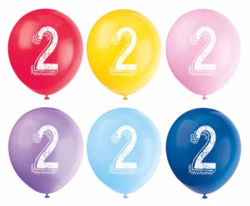 Numbered Latex Balloons - Sweet Thrills