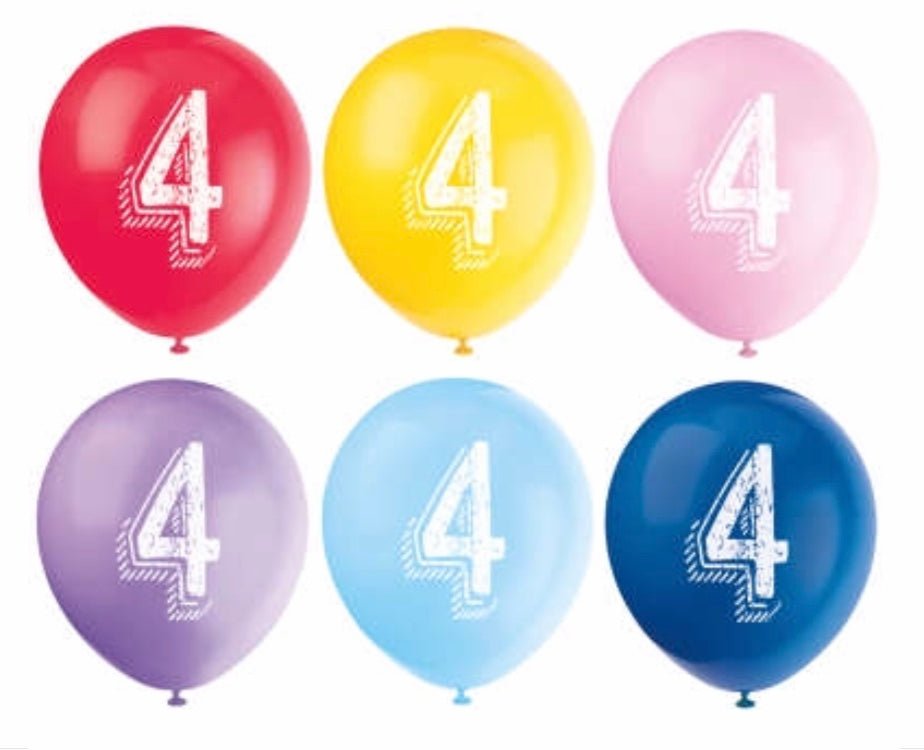 Numbered Latex Balloons - Sweet Thrills