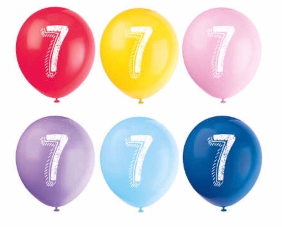 Numbered Latex Balloons - Sweet Thrills