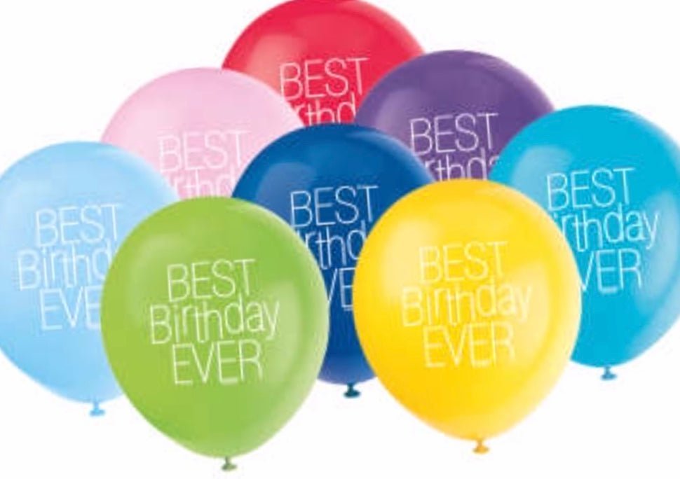 Printed Latex Birthday Balloons - Sweet Thrills