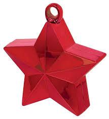 STAR BALLOON WEIGHT RED