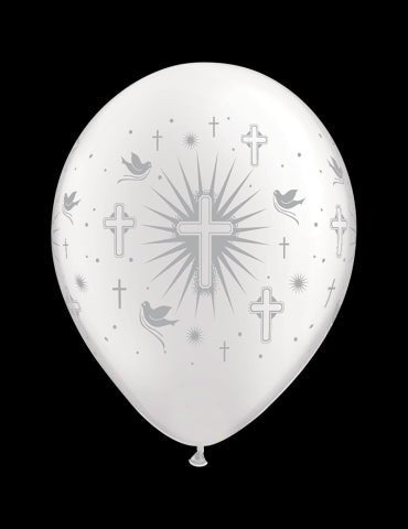 SILVER/GOLD CROSS 11" BALLOON - Sweet Thrills
