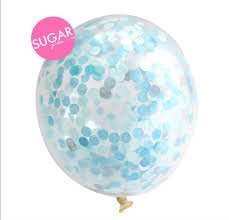 Sugargirlee - Oh So Blue Sugarfetti Balloon - Sweet Thrills