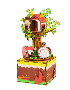 DIY Wooden Music Box - Tree House