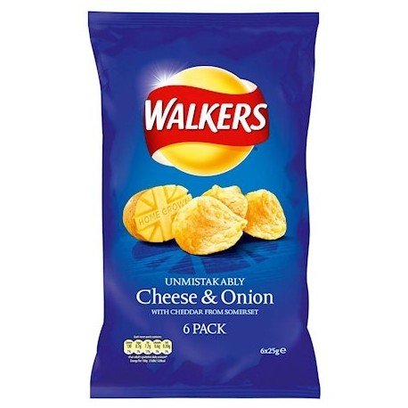 WALKERS CRISPS CHSE&ONION 6PK - Sweet Thrills