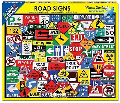 WHITE MOUNTAIN: ROAD SIGNS (550PCS) - Sweet Thrills