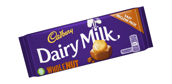 Dairy Milk: Whole Nut (200g)