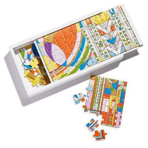 Frank Lloyd Wright Wood Puzzle Set (Six 25 Piece Puzzles)